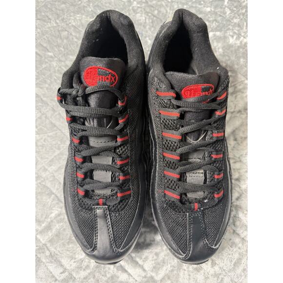 Nike Air Max Penny V Black Red Sneakers Men’s 10.5 Basketball Shoes - Picture 3 of 12